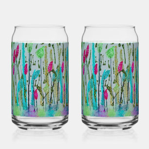 Forest Flowers Can Glass