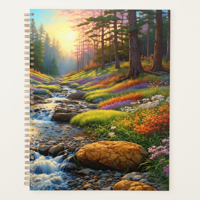 Forest Flowers Colorful Art Planner (Front)