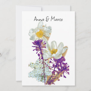 Forest flowers holiday card