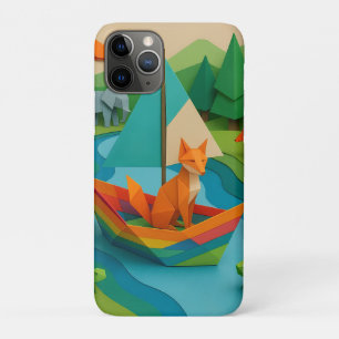 Forest Folded Animals – Colorful Origami Wildlife Case-Mate iPhone Case