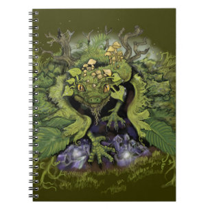 Forest Foliage Dragon~notebook Spiral Notebook