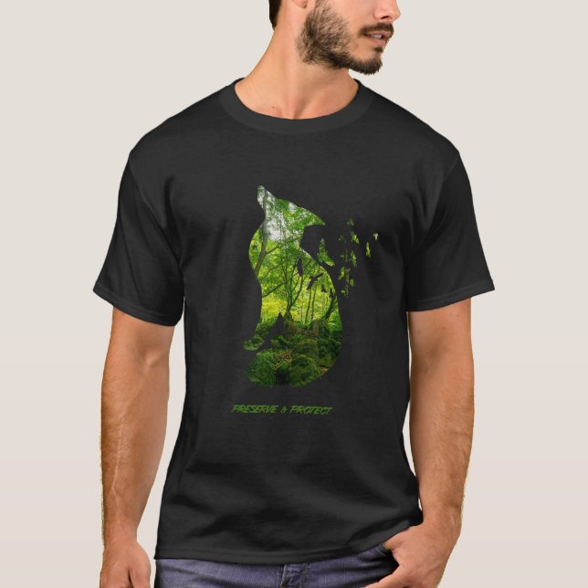 Forest Fox Nature Conservation Environmental Prote T-Shirt (Front)