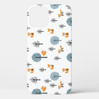 Forest Foxes: Vintage White Background