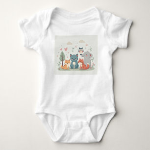 Forest Friends - Adorable Baby Bodysuit