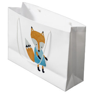Forest Friends Adorable little Woodland Fox Large Gift Bag