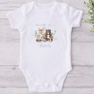 Forest Friends first birthday  Baby Bodysuit