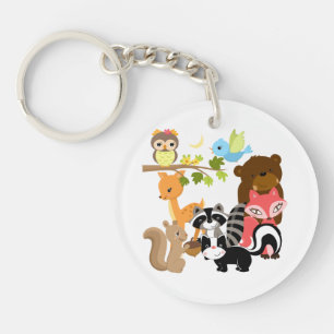 Forest Friends Key Ring
