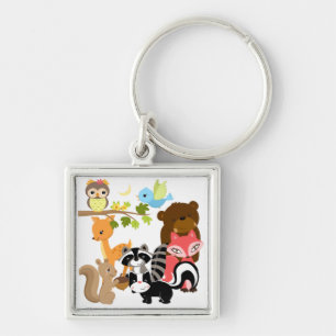 Forest Friends Key Ring