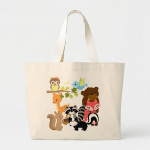 Forest Friends Large Tote Bag