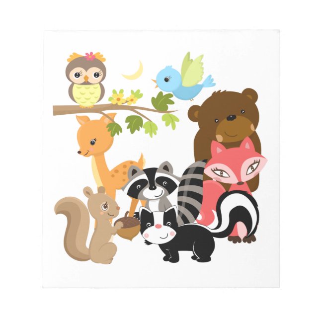 Forest Friends Notepad (Front)