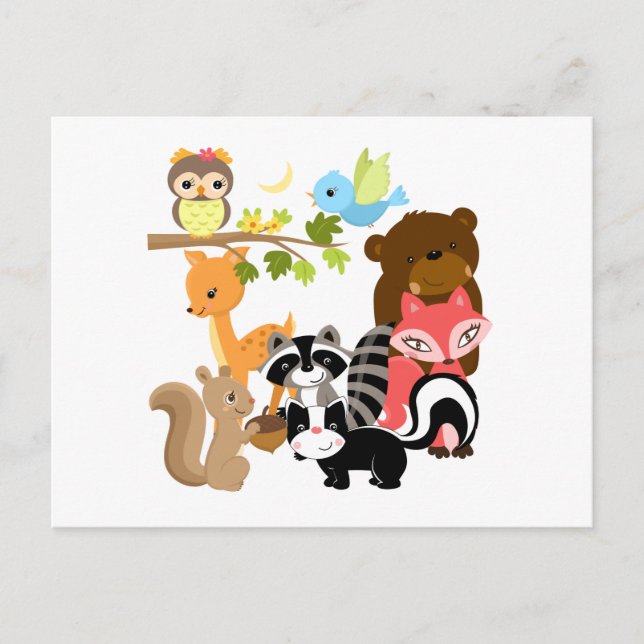 Forest Friends Postcard (Front)
