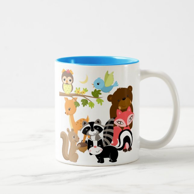 Forest Friends Two-Tone Coffee Mug (Right)