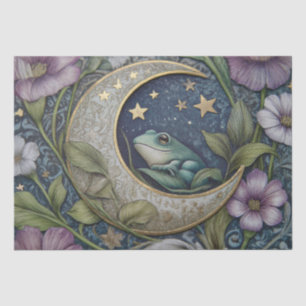 Forest Frog Cottagecore William Morris Decoupage Tissue Paper