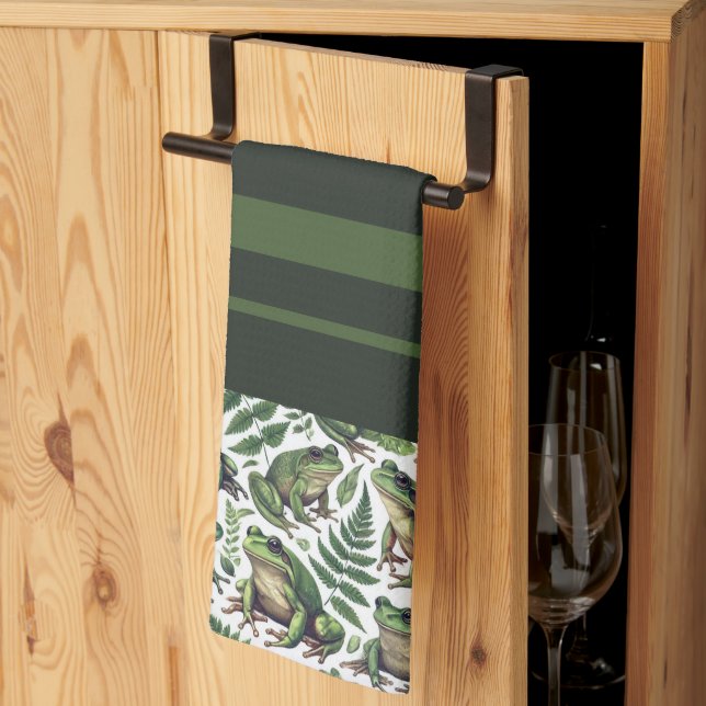 Forest Frogs Mug Tea Towel (Thirds Fold)