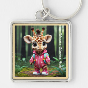 "Forest Fun with Friends" Key Ring