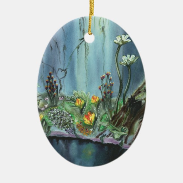 Forest Garden Ceramic Tree Decoration (Front)