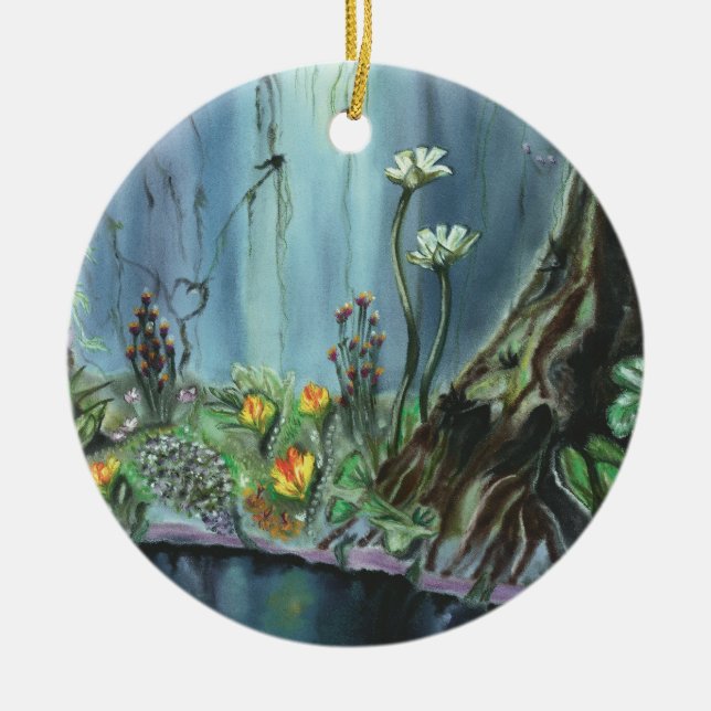 Forest Garden Ceramic Tree Decoration (Front)