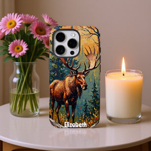 Forest Giant: Moose and Peaks iPhone 16 Pro Case