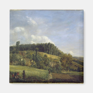 Forest Glade near a Village, 1833 Magnet