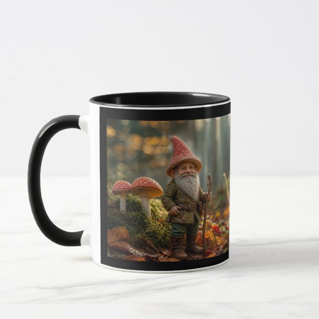 Forest Gnome & Magic Mushroom Mug (Left)