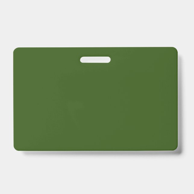 Forest Green #325513, Cactus ID Badge (Front)