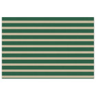 Forest Green and Beige Stripes