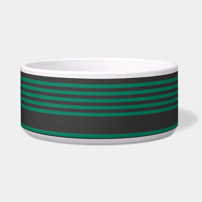 Forest green and charcoal fives stripe pattern (Front)