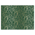 Forest Green and Gold Ivy Leaf Floral Pattern