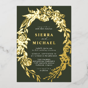Forest Green and Gold   Moss Spring Garden Wedding