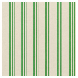 Forest Green and Tan Coloured Pattern Fabric