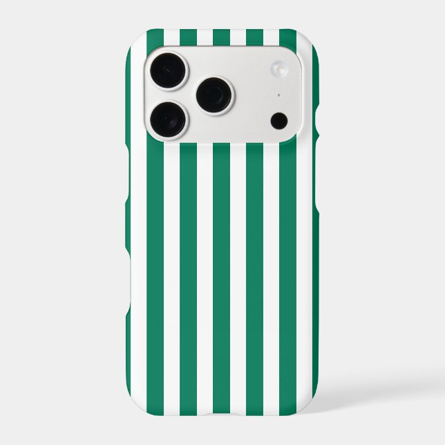 Forest green and white candy stripes (Back)