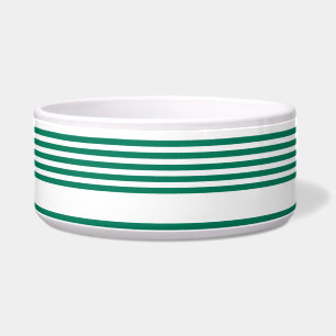 Forest green and white five stripe pattern