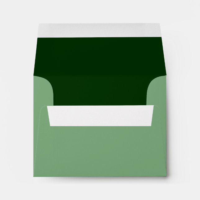 Forest Green Background Colour Customise This! Envelopes (Back (Bottom))