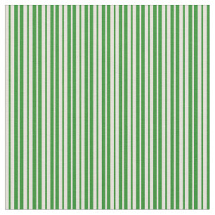 Forest Green & Beige Lines/Stripes Pattern Fabric