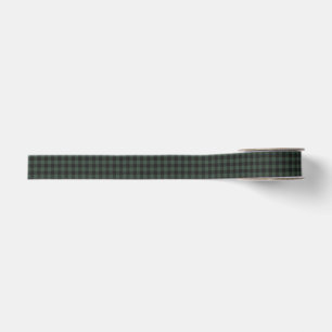 Forest Green Black Buffalo Plaid Check Christmas Grosgrain Ribbon