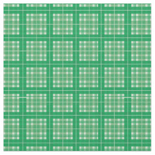 Forest Green Bright Gingham Plaid Tartan Fabric