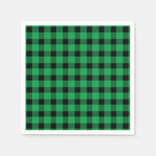 Forest Green Buffalo Country Lumberjack Plaid Napkin