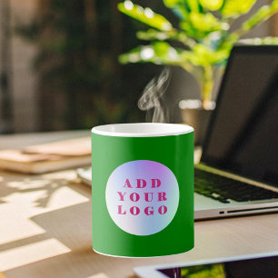 Forest green business logo coffee mug