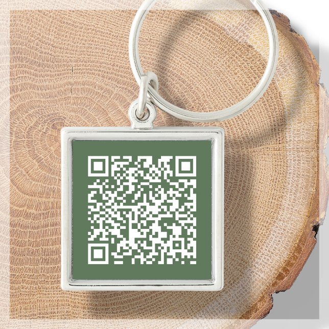 Forest Green | Custom QR Code Keychain (Creator Uploaded)
