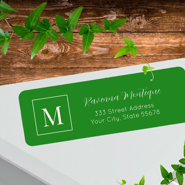 Forest Green Elegant Personalized Monogram Name (Creator Uploaded)