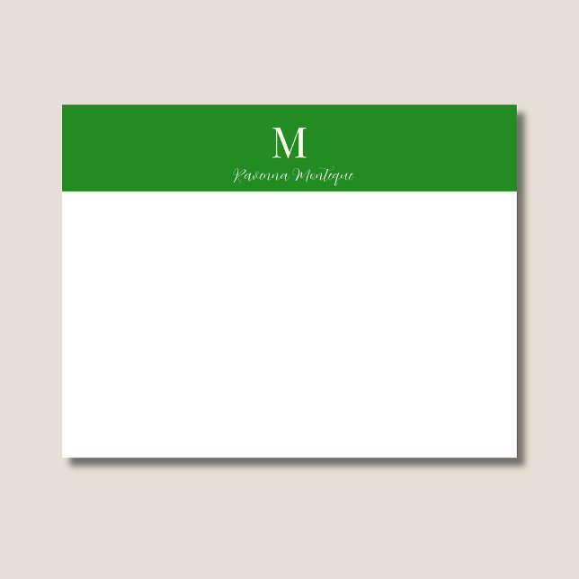 Forest Green Elegant Personalized Name Business Card (Creator Uploaded)