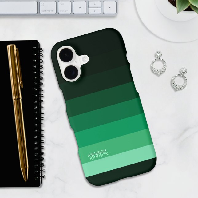 Forest Green Fade Gradient Colour Stripes  (Creator Uploaded)