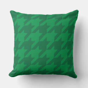 Forest Green Houndstooth Cushion