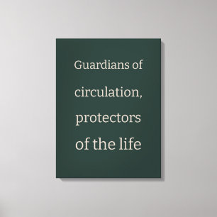 Forest Green Inline Text Perfusionist Design Canvas Print