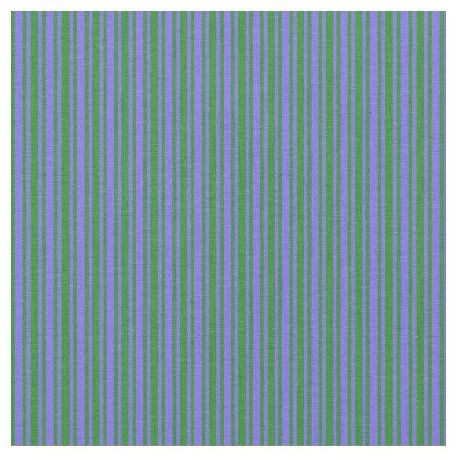 Forest Green & Medium Slate Blue Coloured Pattern Fabric (Close Up)