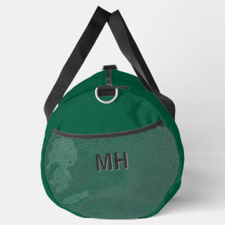 Forest Green Monogrammed Duffle Bag
