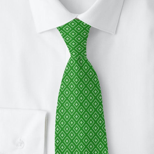 Forest Green Notched Diamond Tie (Creator Uploaded)