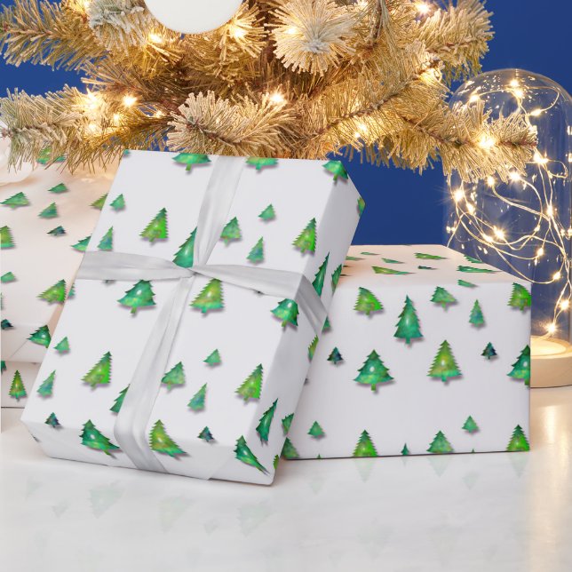forest green  pattern. wrapping paper (Holidays)