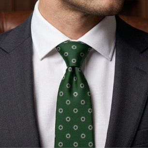Forest Green Polka Dot Tie