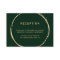 Forest Green Rustic Gold Circle Wedding Reception